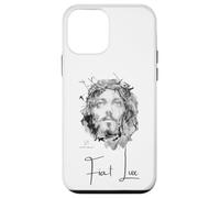 Gesù Cristo “Fiat Lux” - Dipinto a Inchiostro con Citazione Custodia per iPhone 12 mini