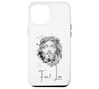 Gesù Cristo “Fiat Lux” - Dipinto a Inchiostro con Citazione Custodia per iPhone 12 Pro Max