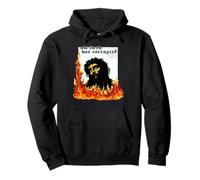 Gesù Cristo Fuoco Peccato Originale TxRxP Dio Metaller Felpa con Cappuccio