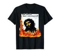 Gesù Cristo Fuoco Peccato Originale TxRxP Dio Metaller Maglietta