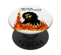 Gesù Cristo Fuoco Peccato originale TxRxP Dio Metaller PopSockets PopGrip Adesivo