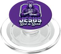 Gesù Cristo la mia forza Dio è buono crocifisso cristiano PopSockets PopGrip per MagSafe