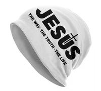 Gesù Cristo La Via La verità La Vita Skullies Cappelli Cappelli a Maglia Cappello Religione Croce Fede Cristiana Cappelli da Cappello da Sci da Aperto