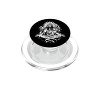 Gesù Cristo meditazione, Buddha, yoga, fiore hippie, amore PopSockets PopGrip per MagSafe