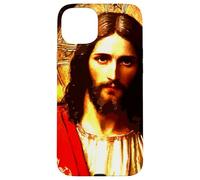 Gesù Cristo Messia Ritratto Orientale Ortodosso Pittura Custodia per iPhone 15 Plus