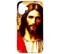 Gesù Cristo Messia Ritratto Orientale Ortodosso Pittura Custodia per iPhone 16 Plus
