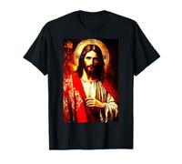 Gesù Cristo Messia Ritratto Orientale Ortodosso Pittura Maglietta