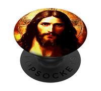 Gesù Cristo Messia Ritratto Orientale Ortodosso Pittura PopSockets PopGrip Adesivo
