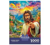 Gesù Cristo Puzzle 1000 Pezzi, Jigsaw Puzzle Per Adulti E Ragazzi Dai 14 Anni in Su, Giochi Stimolanti Per Tutta La Famiglia 38x26cm/1000pcs