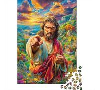 Gesù Cristo Puzzle 1000 Pezzi - Jigsaw Puzzle Regali Per Adulti E Bambini, Gioco Di Sfida Intellettuale, 38x26cm/1000pcs