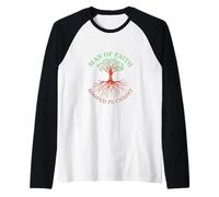 Gesù Cristo - Re dei re | Design cristiano Maglia con Maniche Raglan