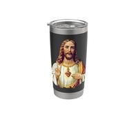Gesù Cristo Sacro Cuore Pace Segno Ritratto Bicchiere termico in acciaio inox doppia parete