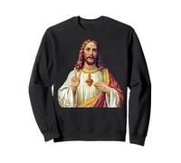 Gesù Cristo Sacro Cuore Pace Segno Ritratto Felpa