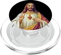 Gesù Cristo Sacro Cuore Pace Segno Ritratto PopSockets PopGrip per MagSafe