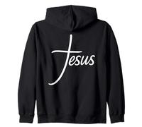 Gesù Cristo Salvatore Fede sulla Paura Felpa con Cappuccio