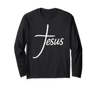 Gesù Cristo Salvatore Fede sulla Paura Maglia a Manica