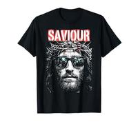 Gesù Cristo Salvatore Retro Vintage Cristiano Pop Art Maglietta
