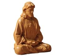 Gesù Cristo Statua Meditazione,Gesù Statue Sacre,Meditazione Gesù Statue Santi,Gesù Scultura,Gesù Statua,Resin Crafts Meditazione Gesù Figure per sale di preghiera e decorazione per la casa cristiana