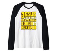 Gesù Cristo Stesso Ieri Oggi per Sempre - Ebrei 13:8 Maglia con Maniche Raglan