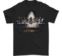 Gesù Cristo The Last Supper Uomo T-Shirt 100% Cotone