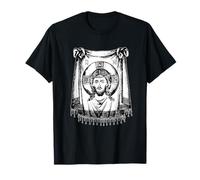 Gesù Cristo Viso Veronica Panno Santa Sacra Fede Ortodossa Maglietta