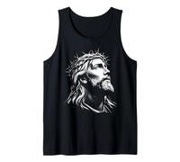 Gesù Cristo Volto con Corona di Spine Dio Bibbia Canotta