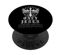 Gesù Croce Punk Gotico Y2K Nu Goth Faith Bibbia Verse PopSockets PopGrip Adesivo