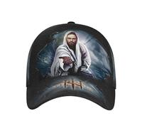 Gesù, Dammi La Tua Mano Stampata in 3D Uomo Donna Cappello da Baseball Regolabile Tappo Sportivo Traspirante Snapback-Cappello per Pesca All'Aperto Alpinismo