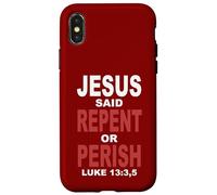 Gesù disse pentiti o perisci Luca 13 Custodia per iPhone X/XS