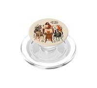 Gesù divertente che parla con gli animali della foresta PopSockets PopGrip per MagSafe