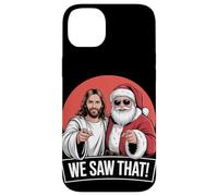 Gesù divertente e Babbo Natale che abbiamo visto quel Natale Custodia per iPhone 14 Plus
