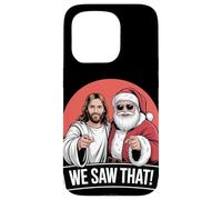 Gesù divertente e Babbo Natale che abbiamo visto quel Natale Custodia per iPhone 15 Pro