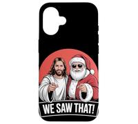 Gesù divertente e Babbo Natale che abbiamo visto quel Natale Custodia per iPhone 16