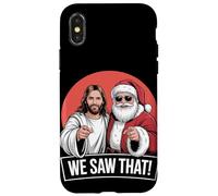 Gesù divertente e Babbo Natale che abbiamo visto quel Natale Custodia per iPhone X/XS