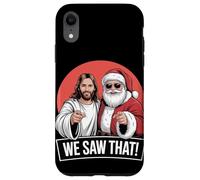 Gesù divertente e Babbo Natale che abbiamo visto quel Natale Custodia per iPhone XR
