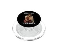 Gesù divertente ha le spalle Jujitsu Jesus PopSockets PopGrip per MagSafe