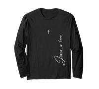 Gesù è Amore Citazione con Croce Cristiana cattolica Maglia a Manica
