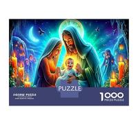 Gesù e i bambini 1000 Pezzi Gioco Cerebrale Premium in Cartone Robusto Per Mantenere La Mente Agile Sacra Famiglia Bambino concepito Come Attività Di Svago E Regalo Per Donne O Uomini 38x26cm/1000