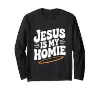 Gesù è Il Mio Amico Fede Cristiana Umorismo Maglia a Manica
