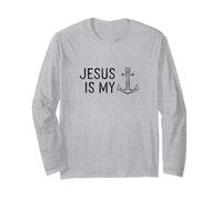 Gesù è Il Mio Ancoraggio, Yacht Barca a Vela Crociera Semplice Maglia a Manica