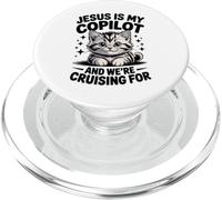 Gesù è il mio copilota Stiamo navigando per gatti Biblico PopSockets PopGrip per MagSafe