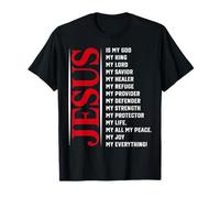 Gesù è Il Mio Dio Re Tutto Credenza Cristiana Fede Maglietta