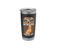 Gesù e il mio Golden Retriever Bicchiere termico in acciaio inox doppia parete