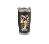 Gesù e il mio Jack Russell Terrier Bicchiere termico in acciaio inox doppia parete