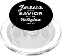 Gesù è il mio salvatore non la mia religione Cristo - Design posteriore PopSockets PopGrip per MagSafe