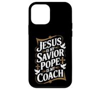 Gesù è il mio salvatore Papa è la mia fede religiosa allenatore Custodia per iPhone 12 mini