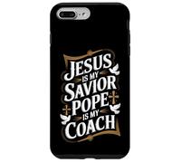 Gesù è il mio salvatore Papa è la mia fede religiosa allenatore Custodia per iPhone 7 Plus/8 Plus