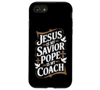 Gesù è il mio salvatore Papa è la mia fede religiosa allenatore Custodia per iPhone SE (2020) / 7 / 8