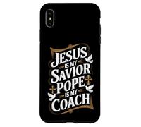 Gesù è il mio salvatore Papa è la mia fede religiosa allenatore Custodia per iPhone XS Max