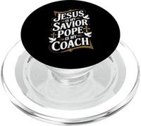 Gesù è il mio salvatore Papa è la mia fede religiosa allenatore PopSockets PopGrip per MagSafe